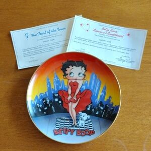 Betty Boop America's Sweetheart The Toast of the Town Porcelain Collector Plate